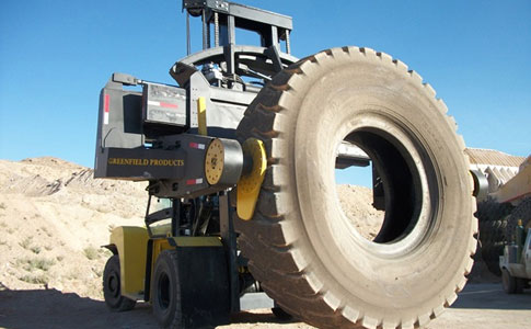 TH35 tyre handler from Greenfield Handlers